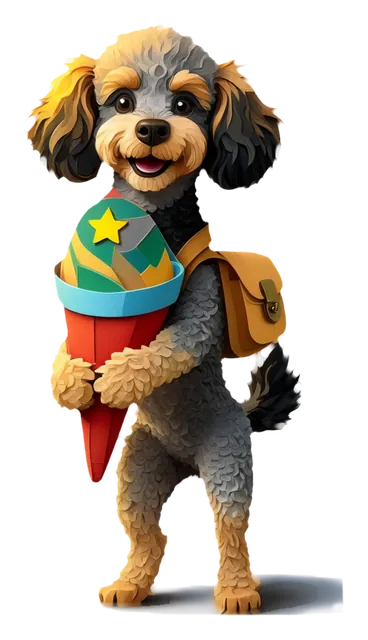 Eddie mit einer Schultüte im Arm